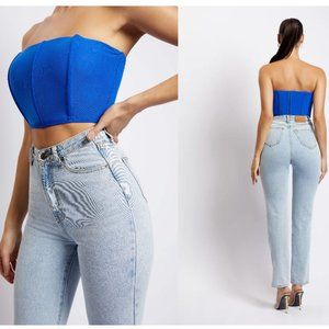 Meshki Allie Mesh Corset - Cobalt Blue (NWT - S)